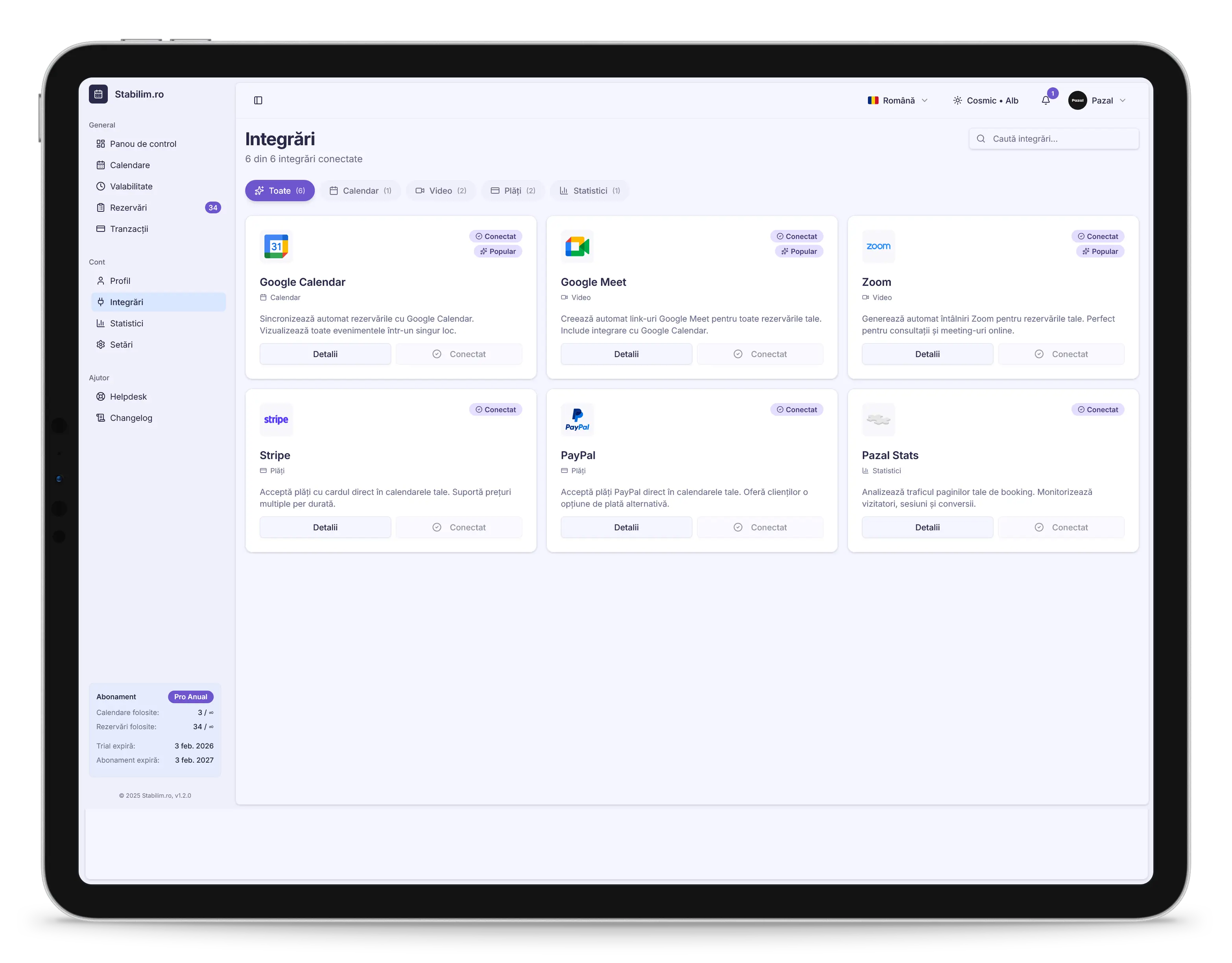 Bookings Dashboard